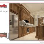 Thiết kế nội thất phòng bếp biệt thự cổ điển Pháp tại Hà Nội sh btp 0112