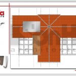 Mặt bằng công năng tầng mái biệt thự cổ điển tại Quảng Ninh sh btp 0111