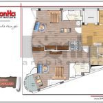 Mặt bằng công năng tầng 5-6 tòa nhà văn phòng tại Hà Nội sh vp 0030