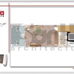 Mặt bằng công năng tầng 6 nhà ống kiến trúc Pháp tại Sài Gòn sh nop 0147