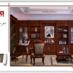 Mẫu Thiết kế phòng làm việc biệt thự lâu đài tại An Giang sh btld 0029