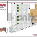 Mặt bằng công năng tầng tum tòa nhà văn phòng tại Hà Nội sh vp 0030