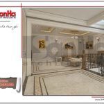 Thiết kế nội thất phòng sinh hoạt chung biệt thự cổ điển Pháp tại Hà Nội sh btp 0112