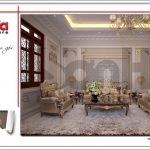 Mẫu nội thất phòng khách biệt thự lâu đài tại An Giang sh btld 0029