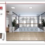 Thiết kế nội thất sảnh tầng 2 văn phòng tại Hải Phòng