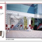 Thiết kế nội thất trung tâm tiệc cưới phong cách cổ điển tại Hải Phòng sh bck 0046