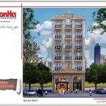 Thiết kế khách sạn tiêu chuẩn 3 sao 7 tầng cổ điển tại Hưng Yên sh ks 0041