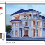 thiết kế kiến trúc biệt thự tân cổ điển đẹp sang trọng sh btp 0116