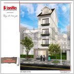 Thiết kế kiến trúc mặt tiền nhà ống hiện đại tại Quảng Ninh sh nod 0176