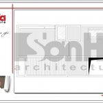 Mặt bằng công năng tầng mái tòa nhà văn phòng tại Hải Phòng sh vp 0032