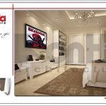 Mẫu nội thất phòng ngủ nhà ống hiện đại tại Quảng Ninh sh nod 0176