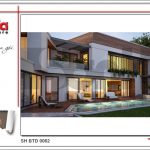 2 Mẫu kiến trúc biệt thự hiện đại tại Lào sh btd 0062