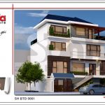 thiết kế biệt thự hiện đại đẹp sang trọng phương án 2 flc sh btd 0061