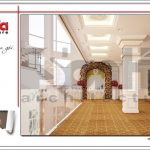 Thiết kế nội thất sảnh tầng 4 trung tâm tiệc cưới phong cách cổ điển tại Hải Phòng sh bck 0046