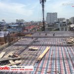 3 Ảnh thực tế thi công tòa nhà văn phòng mặt tiền 8m tại hải phòng sh vp 0032