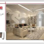 Thiết kế nội thất phòng khách nhà ống hiện đại tại Quảng Ninh sh nod 0176