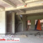 4 Ảnh thực tế thi công tòa nhà văn phòng hiện đại tại hải phòng sh vp 0032