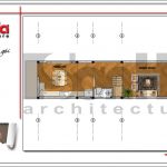 mặt bằng công năng tầng 1 nhà phố hiện đại sh nod 0178