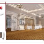 Thiết kế sảnh tầng 4 trung tâm tiệc cưới phong cách cổ điển tại Hải Phòng sh bck 0046