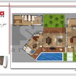 5 Mặt bằng công năng tầng 1 biệt thự hiện đại tại Lào sh btd 0062