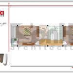 Mặt bằng công năng tầng 3 nhà ống hiện đại tại hải phòng sh nod 0177