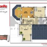 mặt bằng công năng tầng 3 ngôi biệt thự đẹp sh btp 0116