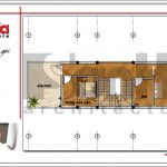 mặt bằng công năng tầng 4 nhà phố sh nod 0178