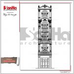 Mặt đứng nhà ống cổ điển Pháp tại Hà Giang sh nop 0149