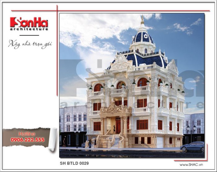 Mẫu thiết kế biệt thự lâu đài cổ điển Pháp và các điều kiện cấp phép xây dựng tạm tại Sài Gòn 