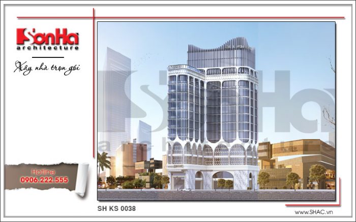 Mẫu thiết kế khách sạn tiêu chuẩn 4 sao và thủ tục điều chỉnh giấy phép xây dựng tại Long Biên 