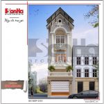 thiết kế kiến trúc nhà phố kiểu pháp sh nop 0151