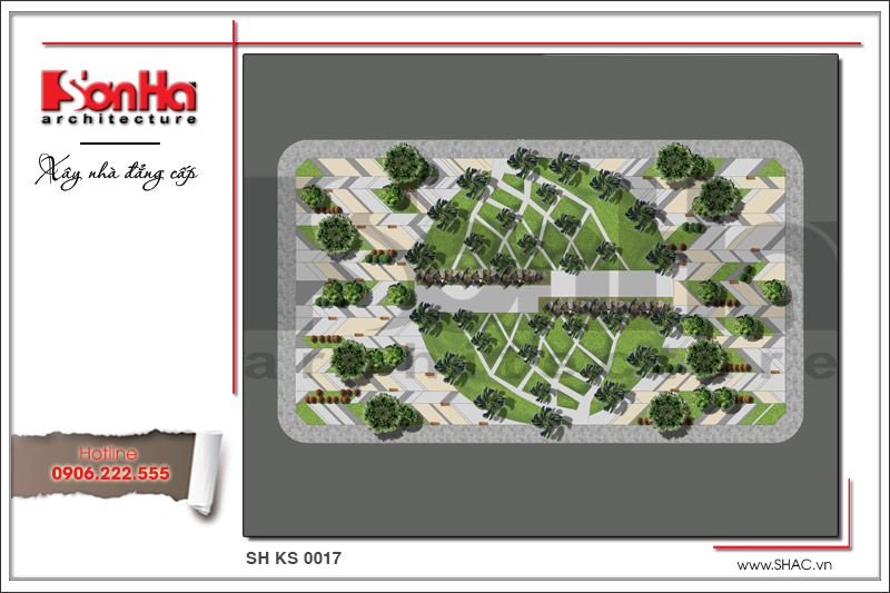 Thiết kế quy hoạch cȏng viên cho khách sạn cổ điển tại Thanh Hόa