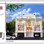 1 Thiết kế kiến trúc mặt tiền show room tại bắc ninh sh sr 0021
