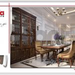 2 Mẫu nội thất phòng ăn biệt thự khu đô thị vinhomes hải phòng