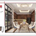 2 Mẫu nội thất phòng bếp ăn biệt thự khu đô thị vinhomes tại hải phòng