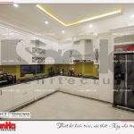 3 Ảnh thực tế nội thất phòng bếp biệt thự tân cổ điển khu đô thị vinhomes hải phòng