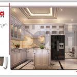 3 Thiết kế nội thất phòng bếp biệt thự khu đô thị vinhomes hải phòng