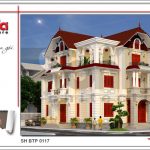 4 Mẫu thiết kế kiến trúc biệt thự tân cổ điển tại quảng ninh sh btp 0117