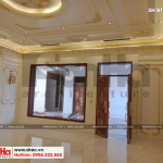 5 Ảnh thực tế thi công nội thất biệt thự lâu đài 4 tầng tại hà nội sh btld 0021