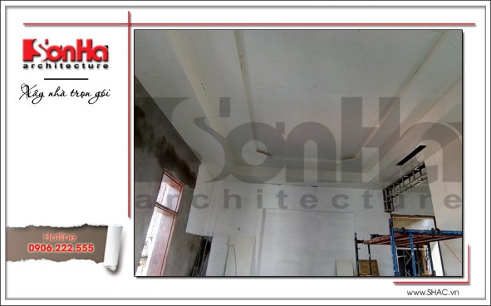 6 ảnh thực tế công trình biệt thự lâu đài btld 0021