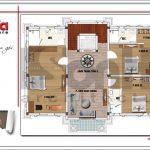 6 Mặt bằng công năng tầng 2 biệt thự tân cổ điển tại quảng ninh sh btp 0117