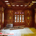 7 Ảnh thực tế thi công nội thất biệt thự lâu đài 2 mặt tiền tại hà nội sh btld 0021