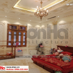 8 Ảnh thực tế thi công nội thất phòng ngủ biệt thự lâu đài tại hà nội sh btld 0021