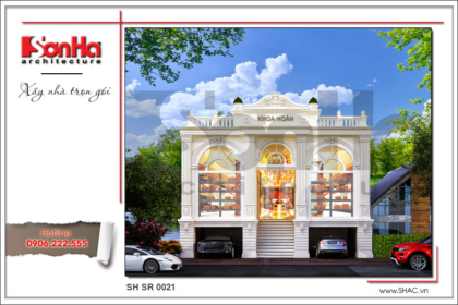 BIA thiết kế kiến trúc show room tại bắc ninh sh sr 0021