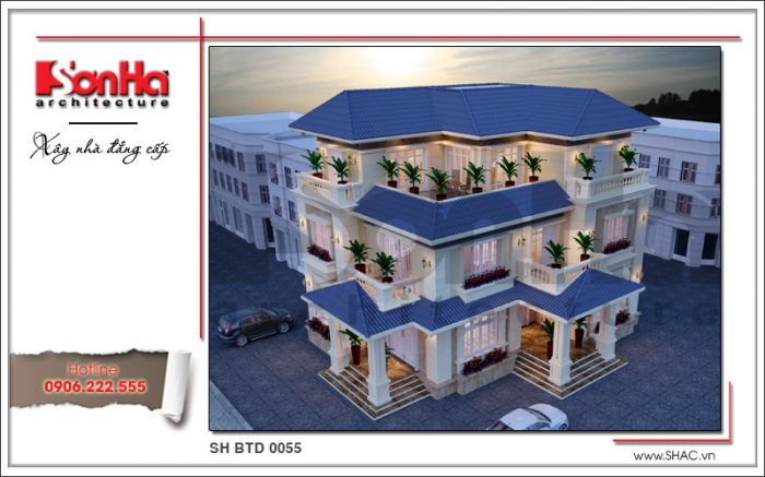 Biệt thự 3 tầng hiện đại diện tích 12mx15m tại Quảng Bình thương hiệu SHAC uy tín