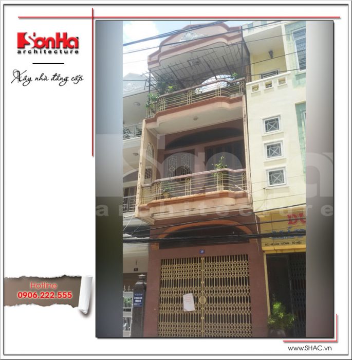 Hình ảnh thể hiện thực trạng của ngôi nhà ống 3 tầng tại Hải Phòng trước khi SHAC cải tạo