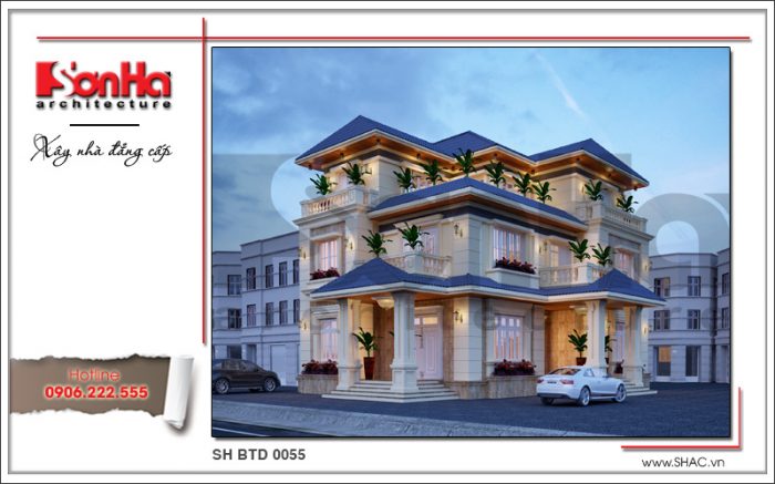Mẫu biệt thự 3 tầng đẹp 2018 khiến chủ đầu tư phải rút nhanh hầu bao hưởng thụ