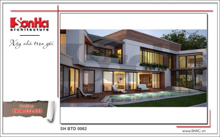 Mẫu biệt thự kiến trúc hiện đại 2 tầng thiết kế đẹp được nhanh chóng cấp phép nhà ở riêng lẻ 