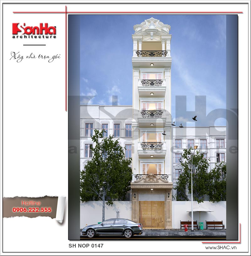 Mẫu thiết kế kiến trúc nhà phố kiểu Pháp được nhanh chóng cấp phép tại quận Thủ Đức 