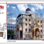 Phối cảnh kiến trúc ngoại thất mãn nhãn của ngôi biệt thự lâu đài cổ điển Pháp tại Hà Nội